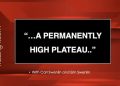 Stocks: “…a PERMANENTLY high plateau”?