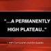 Stocks: “…a PERMANENTLY high plateau”?
