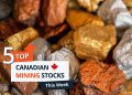 Top 5 Canadian Mining Stocks This Week: St. Augustine Rises 67 Percent on Private Placement