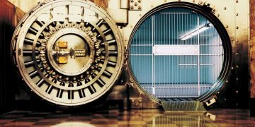 open bank vault