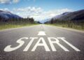Start line on the highway