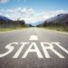 Start line on the highway