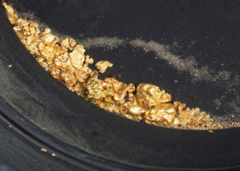 panning for gold uncovers nuggets and flakes