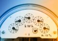 A meter measures energy use.
