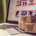 A shopper makes purchases from an online store.